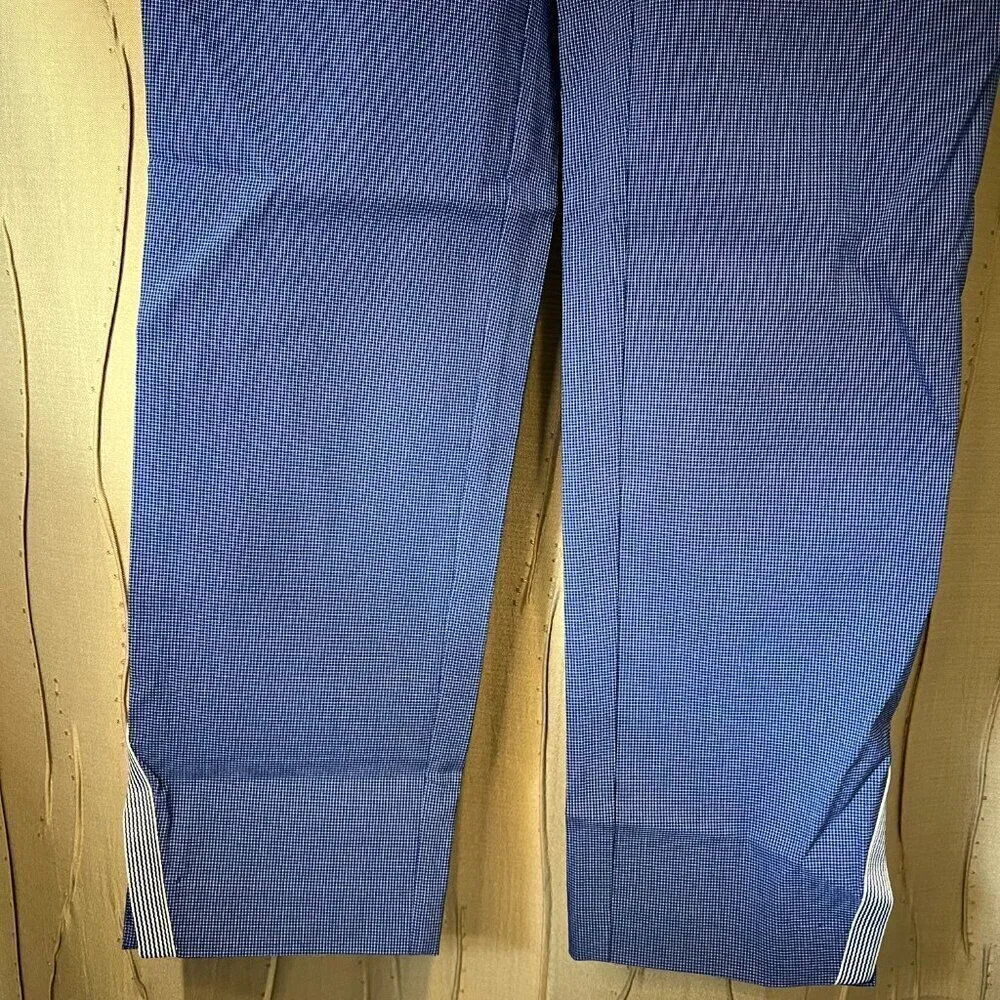 NWT Rafaella Blue Pull On Stretch Capri Pants, Size 4